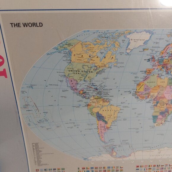 Ravensburger THE WORLD Political World Map Flags 1000 Pc. Puzzle Germany NEW - Picture 3 of 13